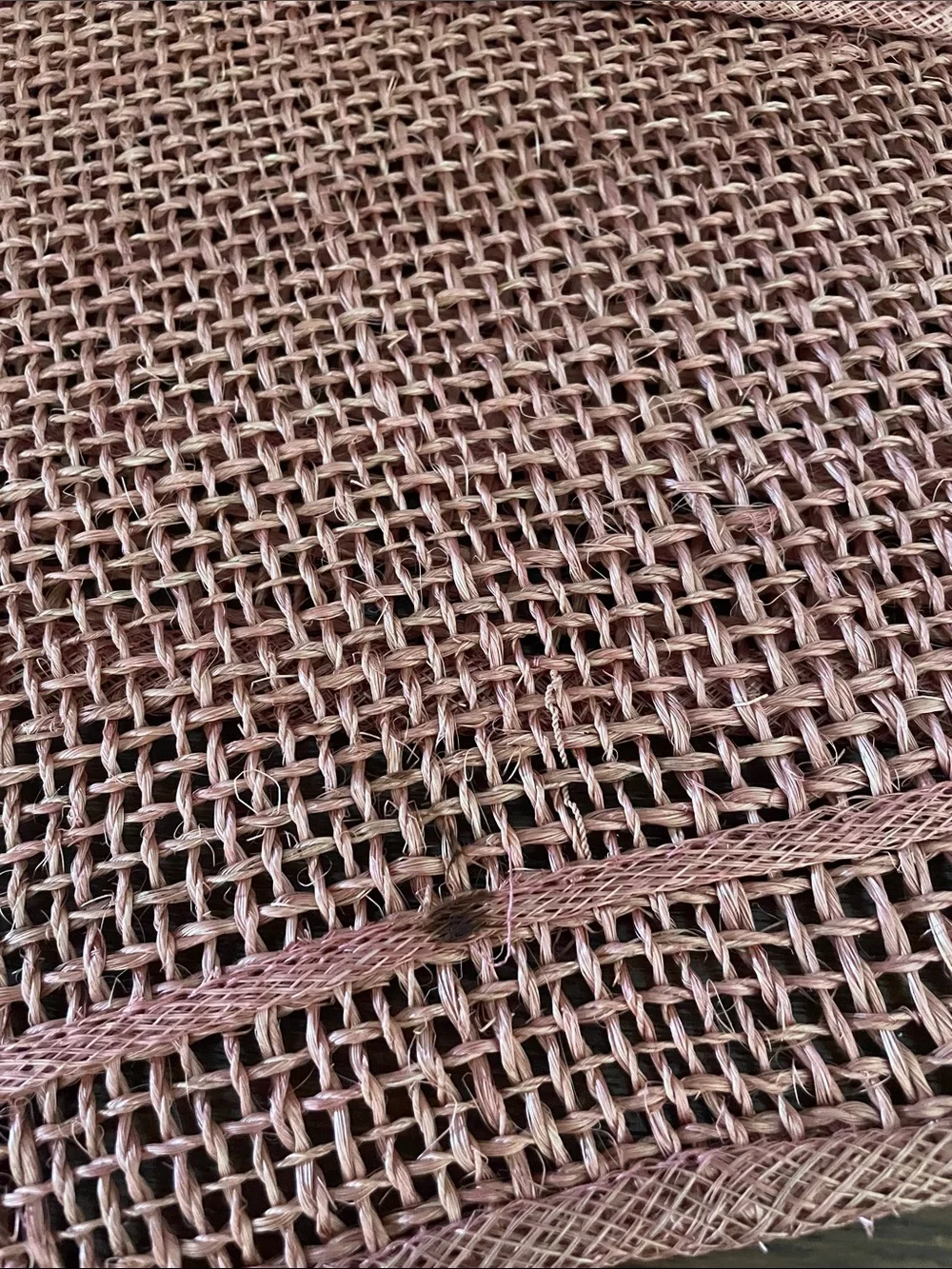Coral woven placemats set of 3